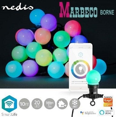 SmartLife Partylights, Deco LED, Feestverlichting, Free App, Overige materialen, Nedis SmartLife, Nieuw, Info@marbeco.nl