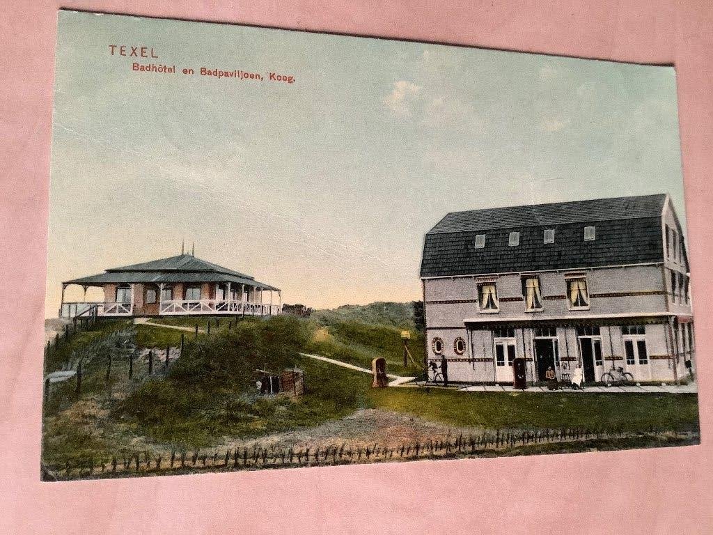 Texel, Den Burg 1916 badhotel Koog aan Rien Sautijn Kluit, Ophalen of Verzenden, Voor 1920, Gelopen, Waddeneilanden