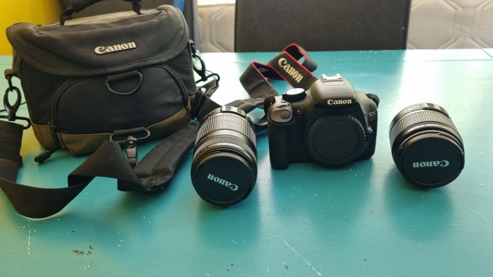 Canon EOS 550D, twee lenzen en tas, Ophalen, Canon, Geen optische zoom