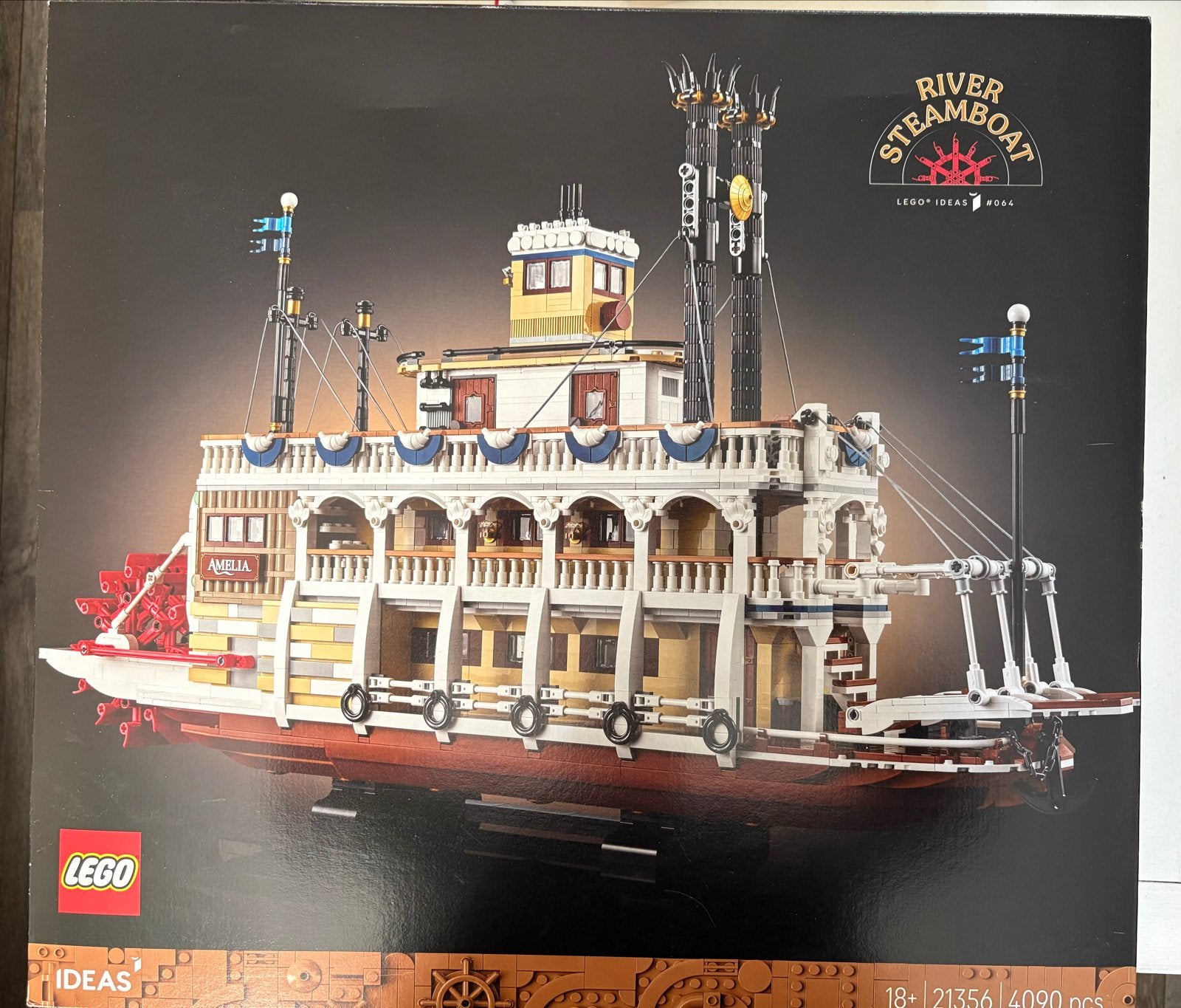 Lego Ideas Stoomboot 21356 - Zo goed als nieuw, met doos, Kinderen en Baby's, Ophalen, Zo goed als nieuw