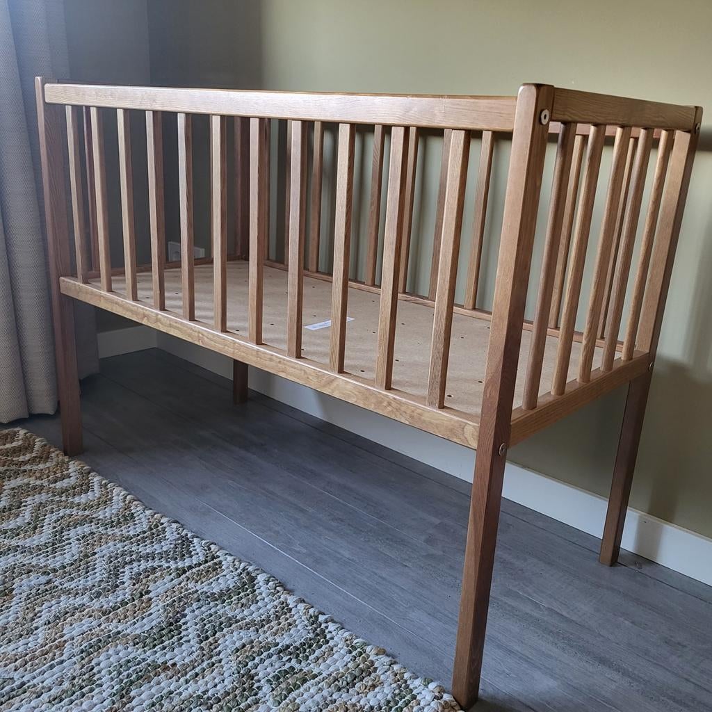 Hola B Woodies wieg hout inclusief matras, Ophalen, Wieg
