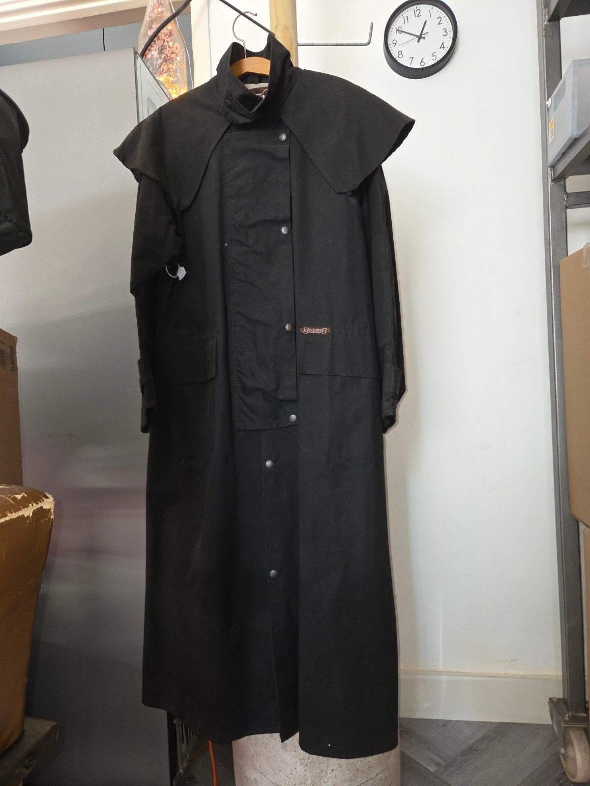 Driza-Bone Wax Riding Coat - Donkerbruin/ Zwart, Maat M, Ophalen of Verzenden, Bruin, Driza-Bone