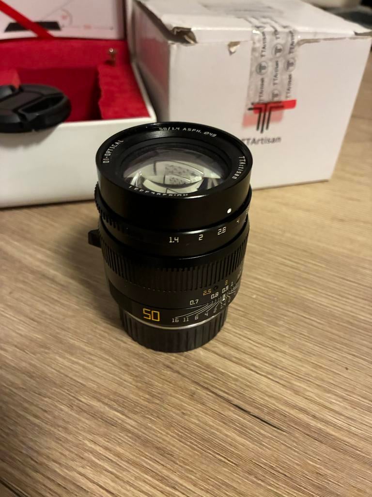 TTartisan 50mm 1.4 M - 6 bit codering, Audio, Tv en Foto, Fotografie | Lenzen en Objectieven, Ophalen of Verzenden, Zo goed als nieuw