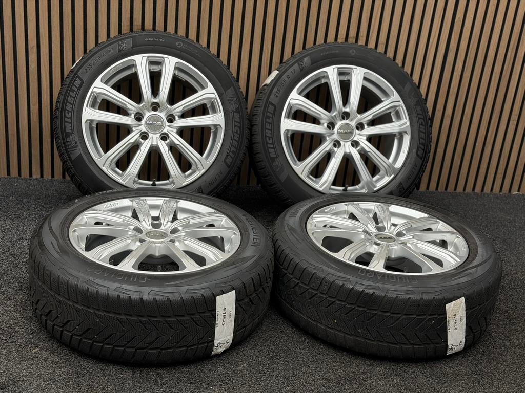 WINTER! 17 inch MAK Magma - VW Passat T-Roc 5x112 ET42 7.5J, Ophalen, 215 mm, ., Banden en Velgen