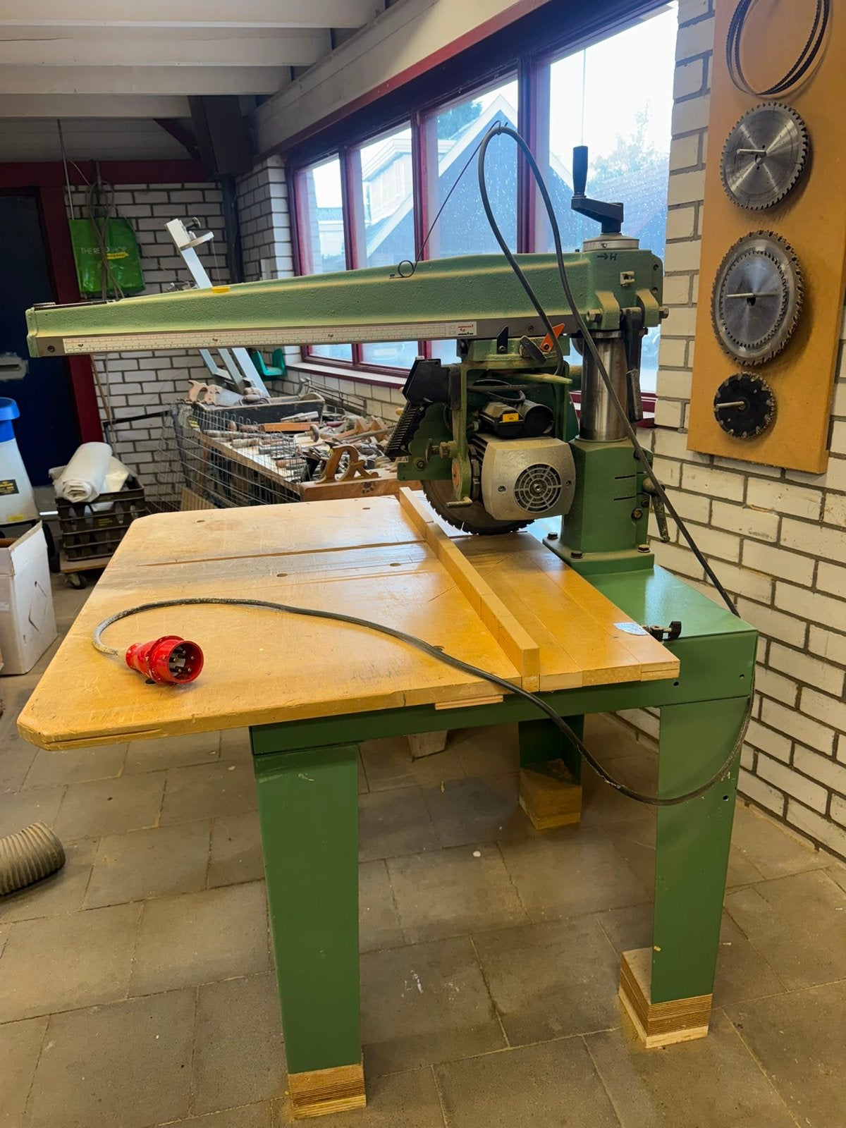 Peulen Rotterdam Afkortzaag - Krachtige Radiaalzaag, Ophalen, Gebruikt, 70 mm of meer, Afkortzaag