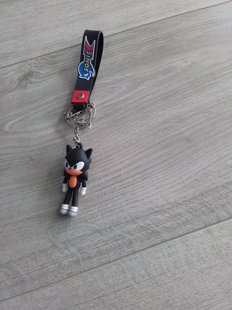Zwarte Sonic sleutelhanger., Ophalen