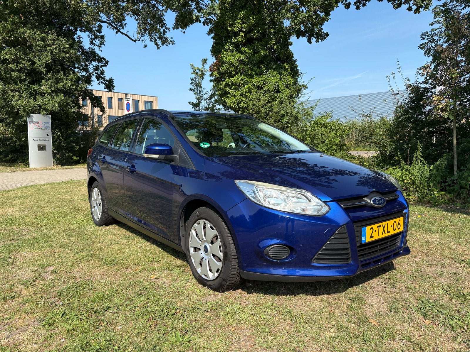 Ford Focus 1.0 Ecoboost 74KW Wagon 2014 Blauw, Blauw, 100 pk, Origineel Nederlands, Handgeschakeld