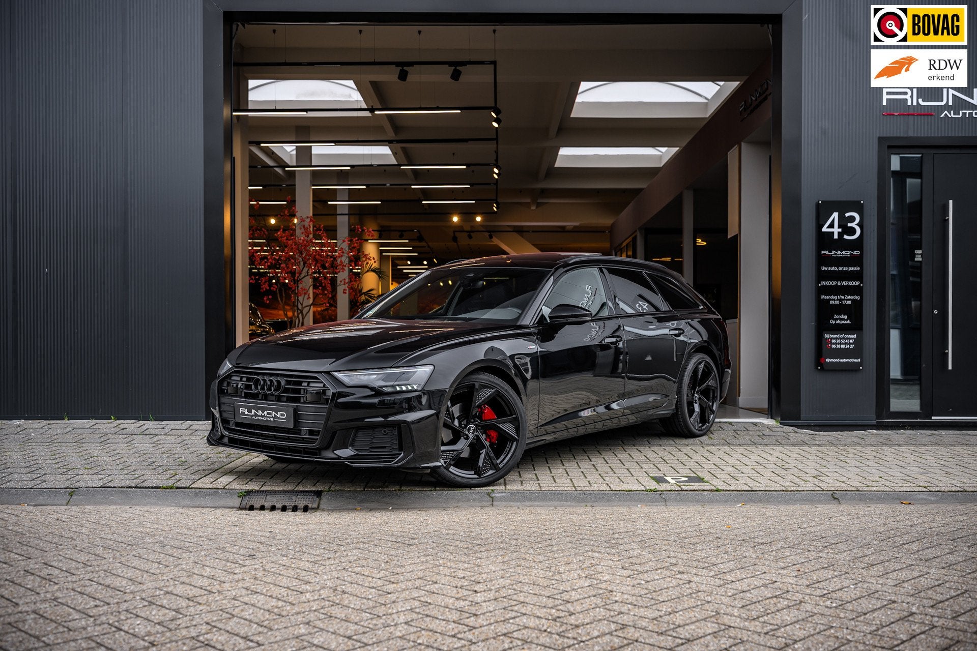 Audi A6 Avant 45 TFSI Sport S line edition| Pano | Leder | K, Dealer onderhouden, Gebruikt, Zwart, 4 cilinders