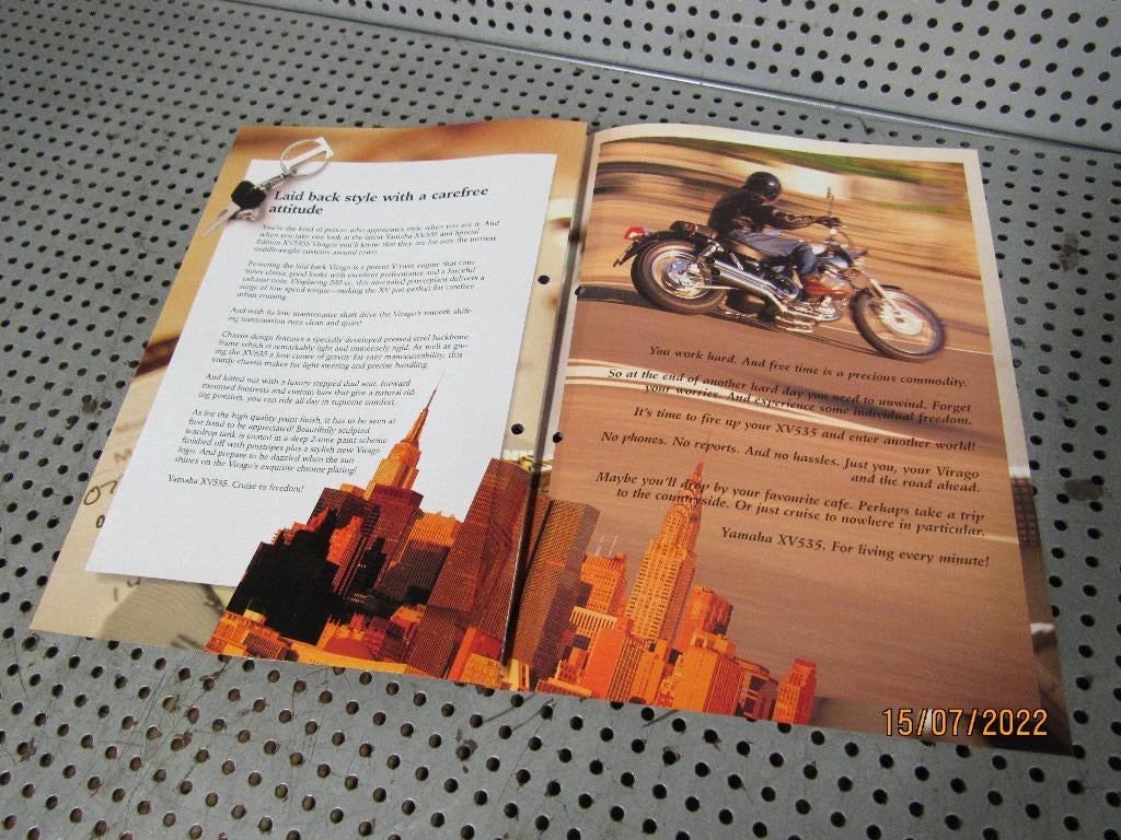 Folder; Yamaha XV535 Virago '96 Custom / Chopper XV 535, Ophalen of Verzenden, Gebruikt, Motoren