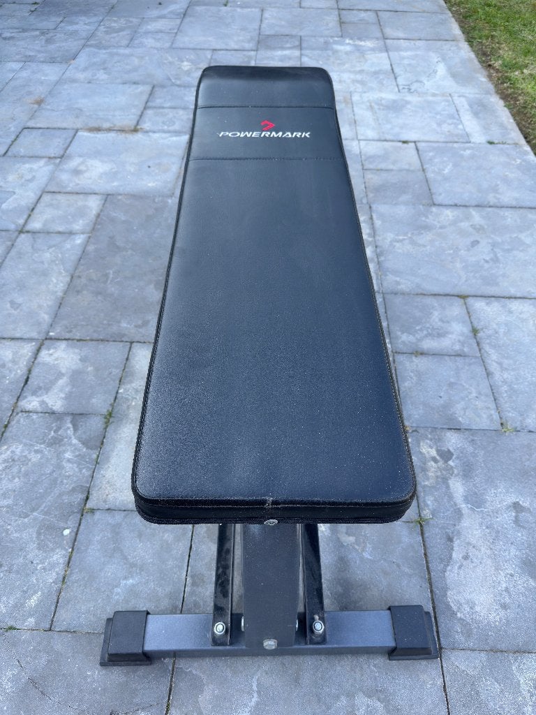 PowerMark 302 Flat Bench, Sport en Fitness, Fitnessmaterialen, Ophalen, Zo goed als nieuw, Fitnessbank