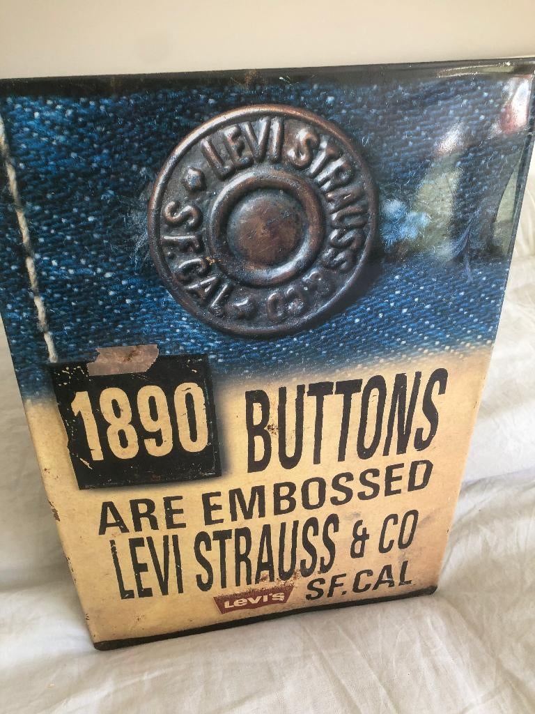 Levi's reclame display., Ophalen of Verzenden, Gebruikt, Reclamebord