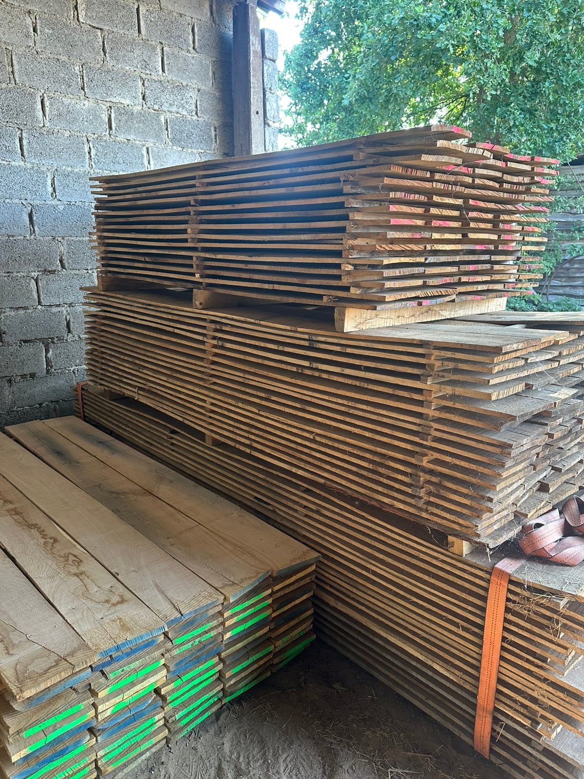 Droge dunne eiken planken, Ophalen, Zo goed als nieuw, 250 cm of meer, Planken