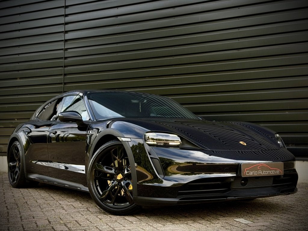 Porsche Taycan Cross Turismo 4 93 kWh PANO|CHRONO|DUALSCREEN, Auto's, Dealer onderhouden, 0 cilinders, Zwart, 124 €/maand