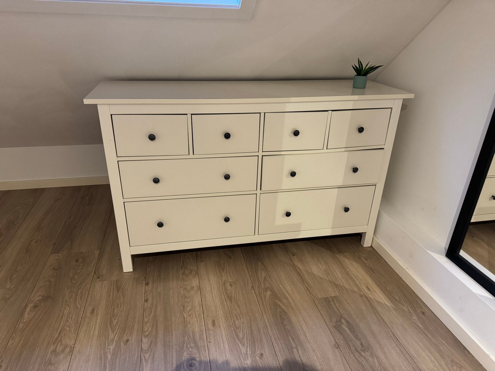 Witte ikea ladekast, Ophalen, 100 tot 150 cm, 5 laden of meer, Zo goed als nieuw