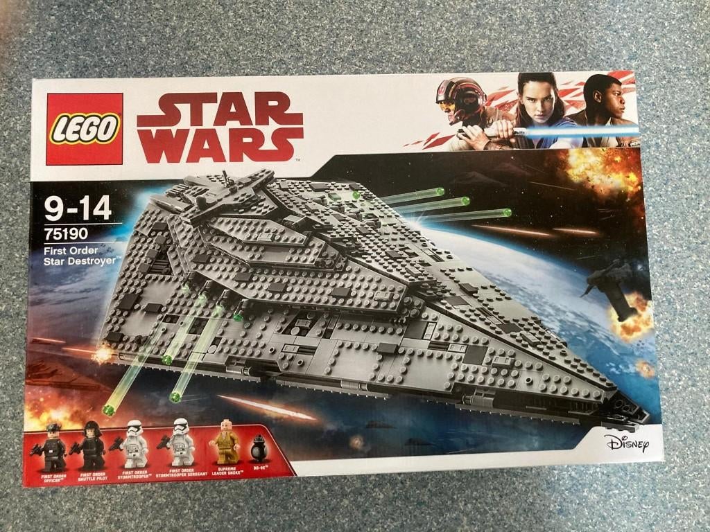 Lego Star Wars First Order Star Destroyer 75190, Lego, Nieuw, Ophalen of Verzenden, Complete set