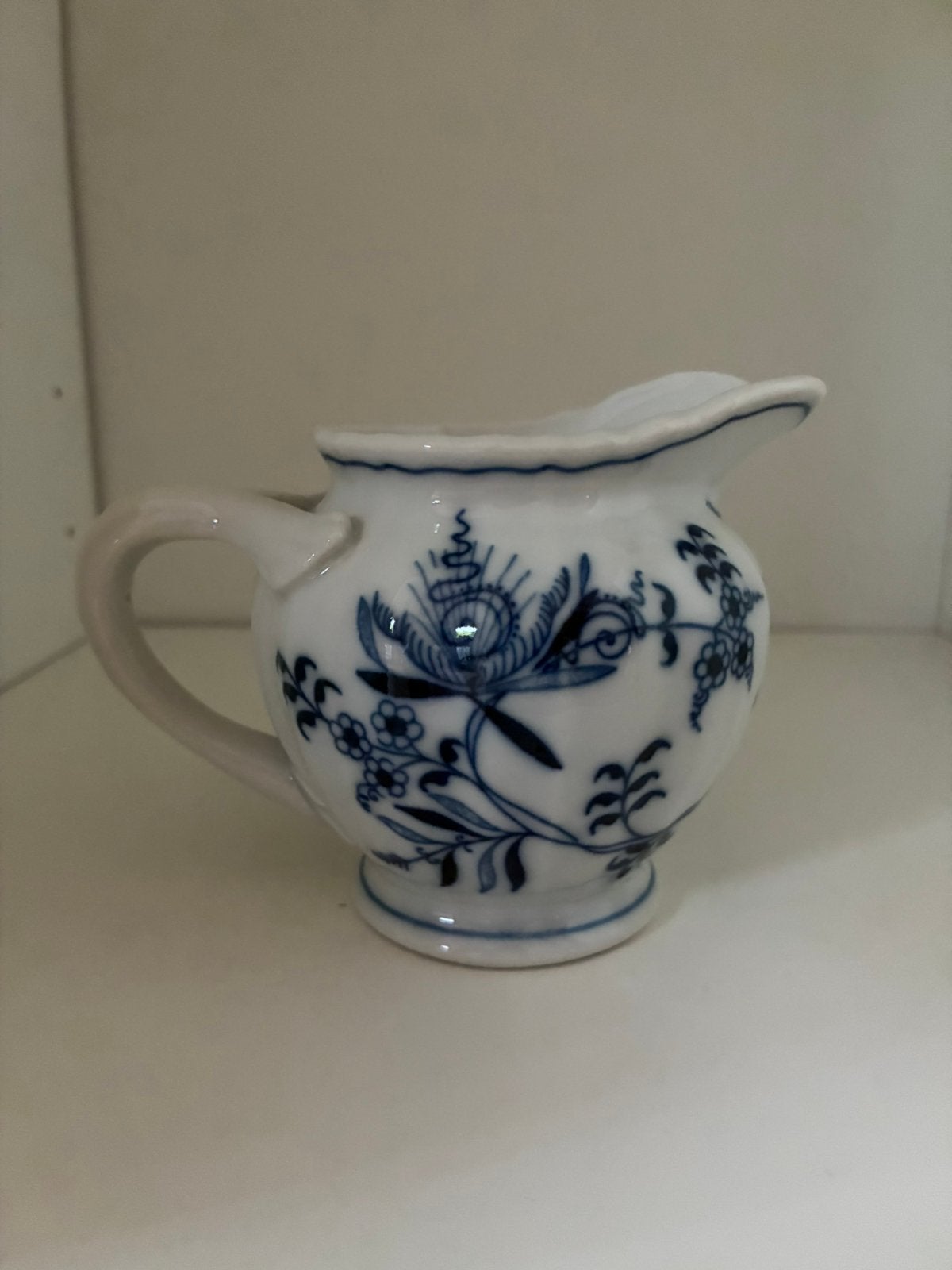 Blue Danube Zwiebelmuster melkkannetje, Ophalen of Verzenden