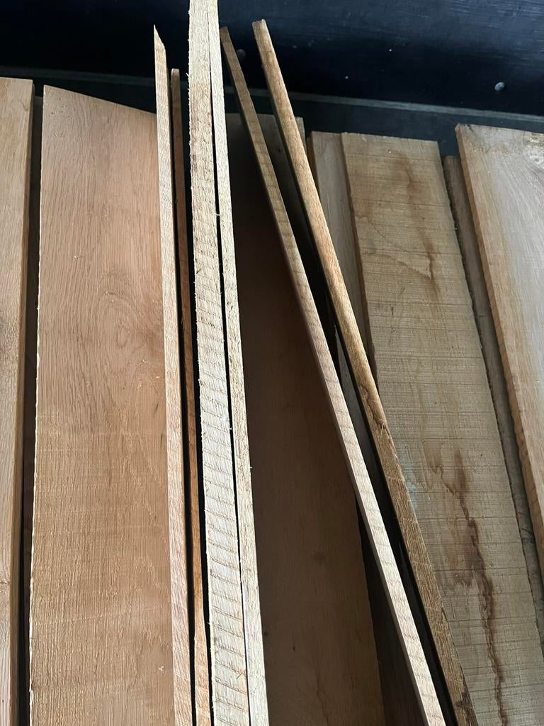Eiken houten planken, Minder dan 25 mm, Eiken, Ophalen of Verzenden, Zo goed als nieuw