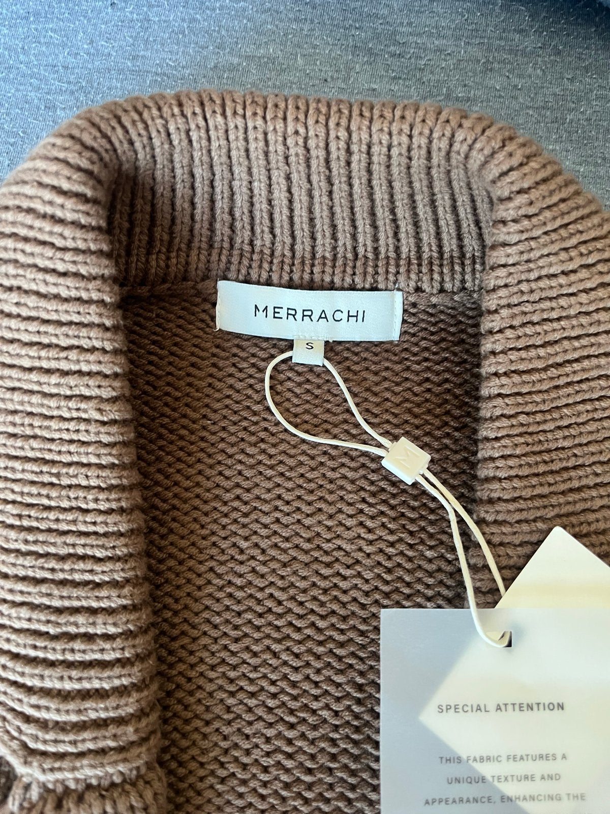 MERRRACHI Gebreide Abaya - Nieuw met kaartjes, Ophalen, Nieuw, Maat 36 (S), Bruin