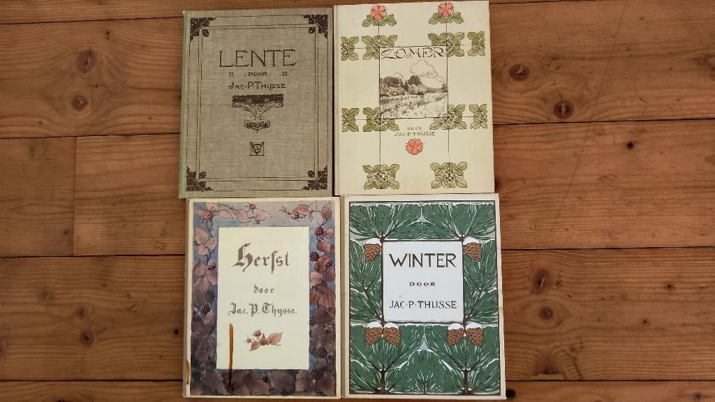 Verkade albums, Lente, Zomer, Herfst en Winter, Boeken, Ophalen of Verzenden, Gelezen, Jacob Thijsse, Plaatjesalbum