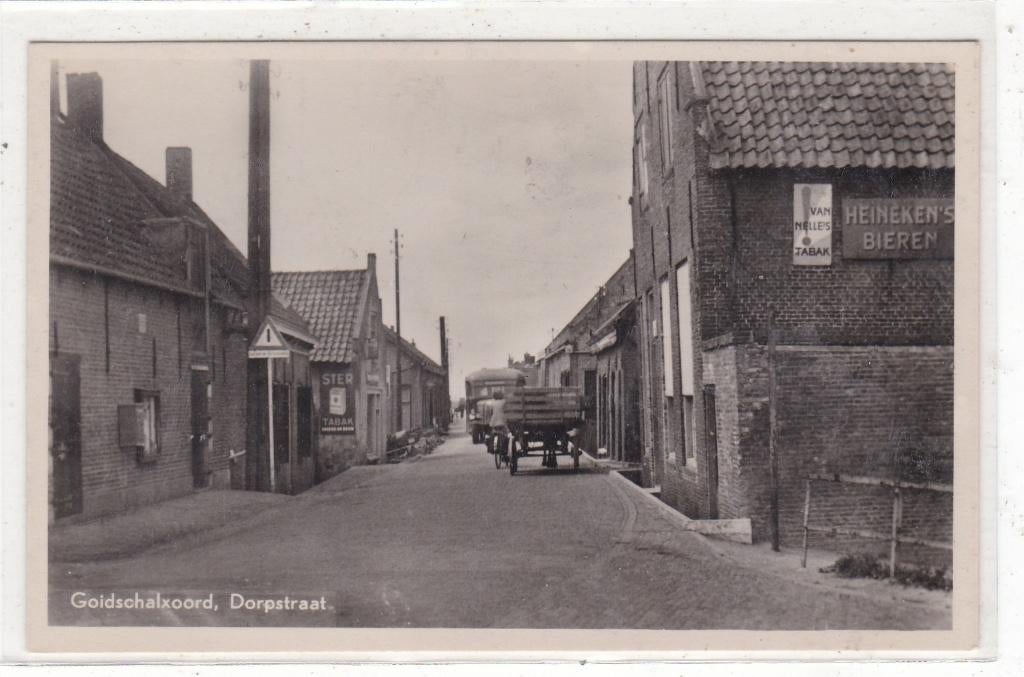 Goidschalxoord-Dorpstraat circa 1940, Verzenden, 1940 tot 1960, Ongelopen, Zuid-Holland