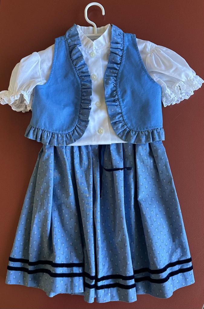 Dirndl jurkje, Ophalen of Verzenden, Zo goed als nieuw, Meisje, Setje