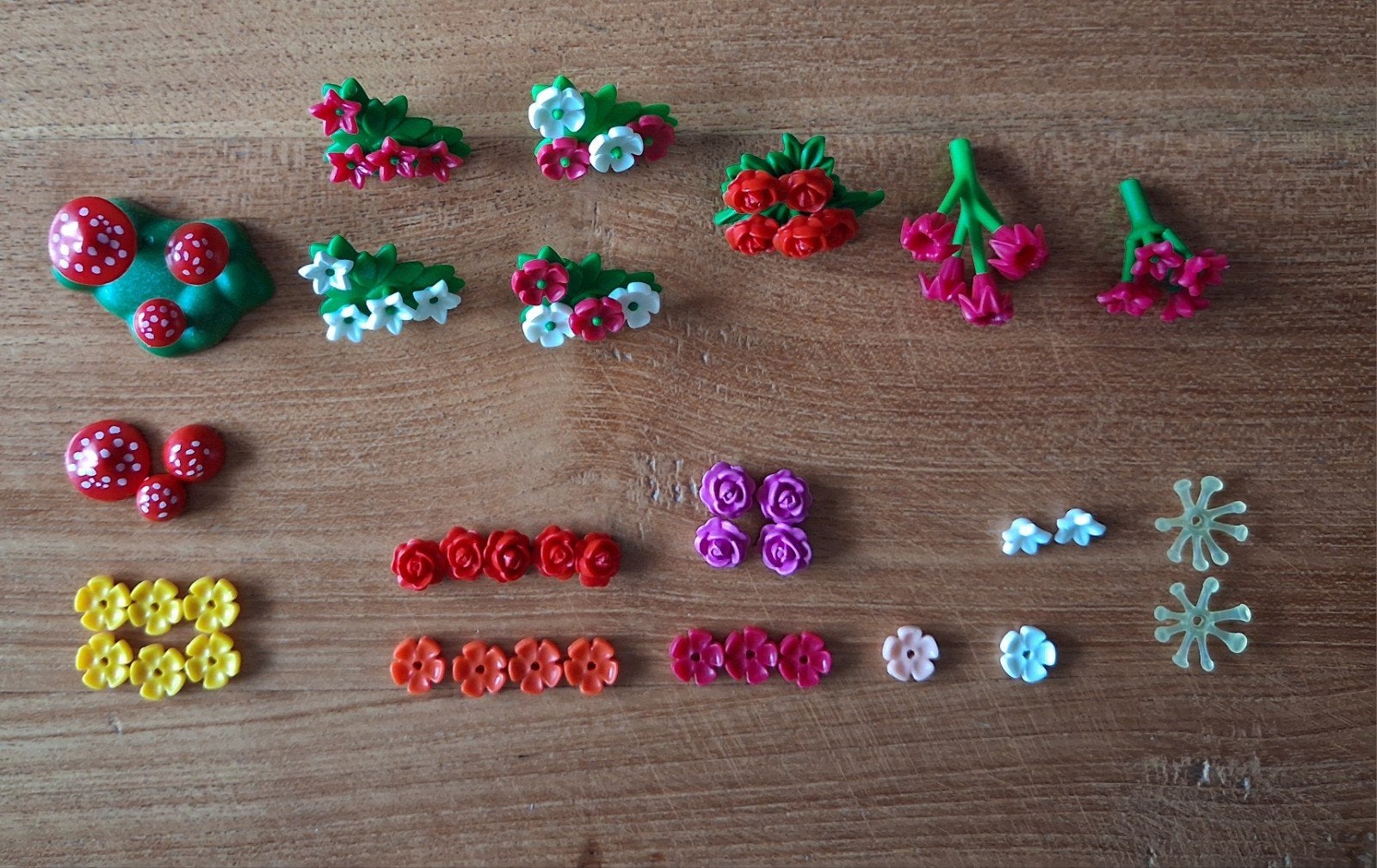 Playmobil set bloemen en losse bloemetjes., Ophalen, Zo goed als nieuw, Losse onderdelen