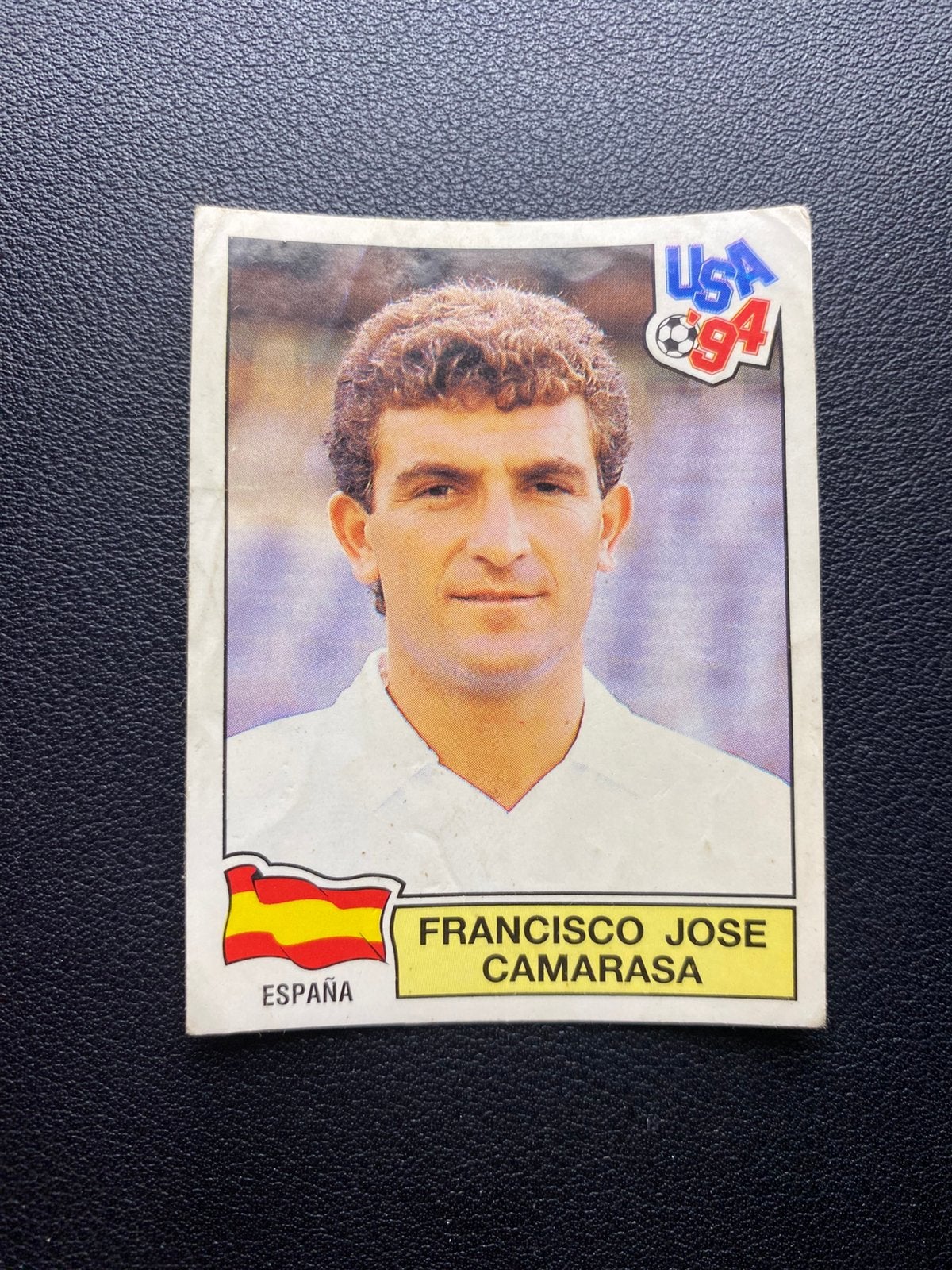 Francisco Camarasa - Spanje - Panini WK 1994, Ophalen of Verzenden, Zo goed als nieuw, Buitenlandse clubs, Poster, Plaatje of Sticker