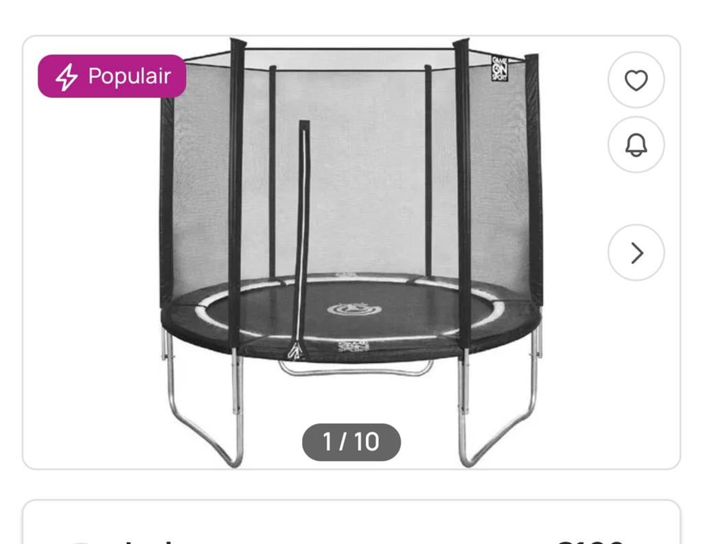 Frame en veiligheidsnet trampoline 244, Ophalen, Nieuw