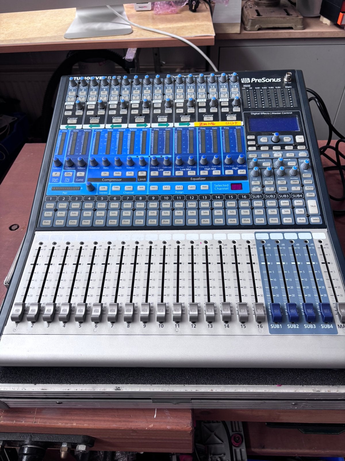 Presonus studiolive 16.4.2 met multikabel 20 in 8 uit, Ophalen, Gebruikt, 10 tot 20 kanalen