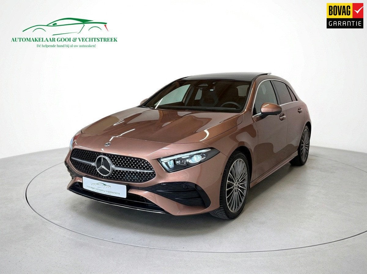 Mercedes-Benz A-klasse 250 e AMG Line Rose Gold - Panorama -, 12 maanden, Gebruikt, Zwart, Bedrijf