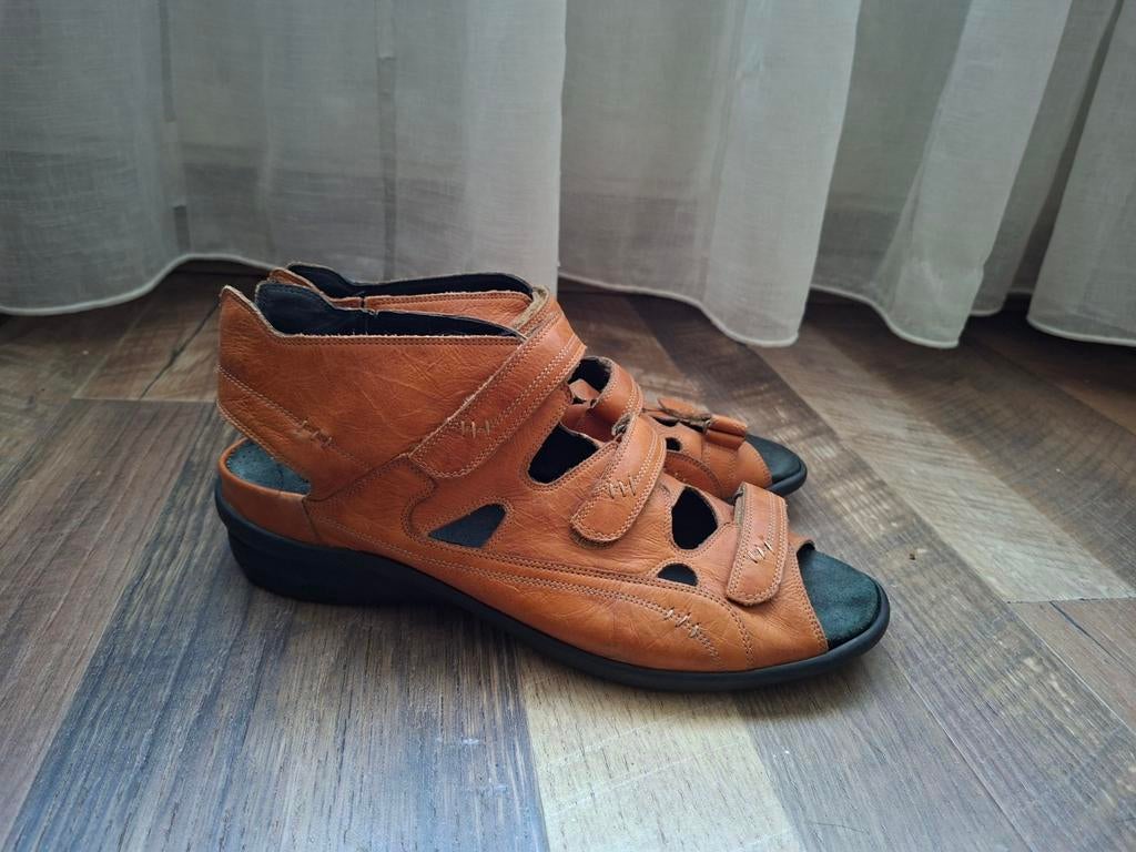 Durea Maat 43 H, Kleding | Dames, Schoenen, Bruin, Zo goed als nieuw, Sandalen of Muiltjes, Ophalen of Verzenden