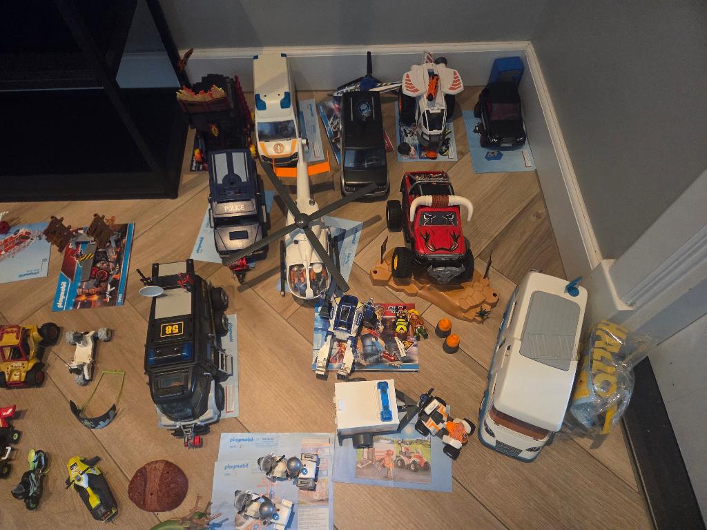 Playmobil Mega Partij–Politie/Brandweer/Ambulance/Stuntshow, Kinderen en Baby's, Speelgoed | Playmobil, Ophalen, Gebruikt, Los playmobil