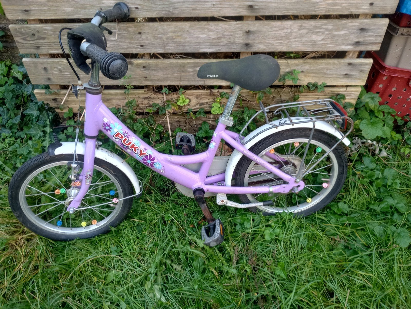Puky kinderfiets 16 inch - paars (opknapper), Ophalen, Gebruikt, 16 tot 20 inch, Puky