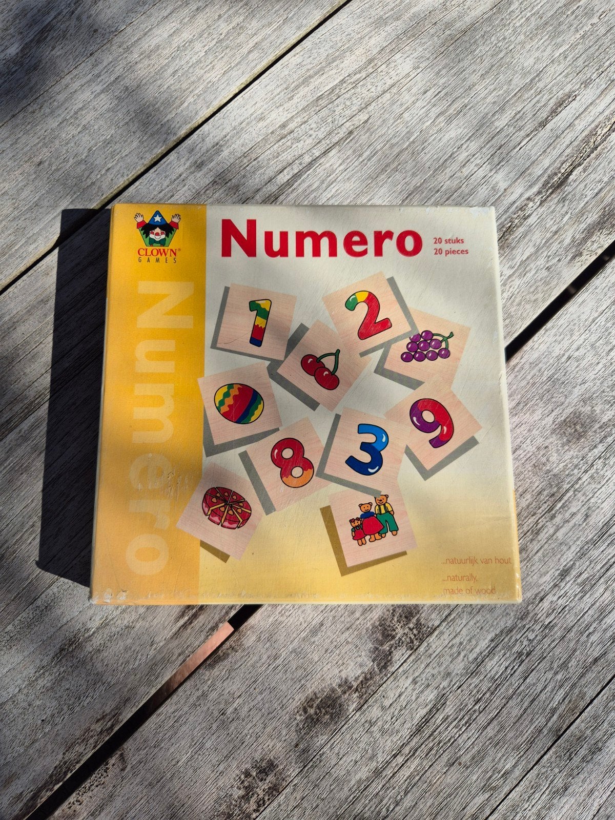 Numero houten puzzel - duurzaam speelgoed!, Kinderen en Baby's, Speelgoed | Educatief en Creatief, Gebruikt, Puzzelen, Ophalen of Verzenden