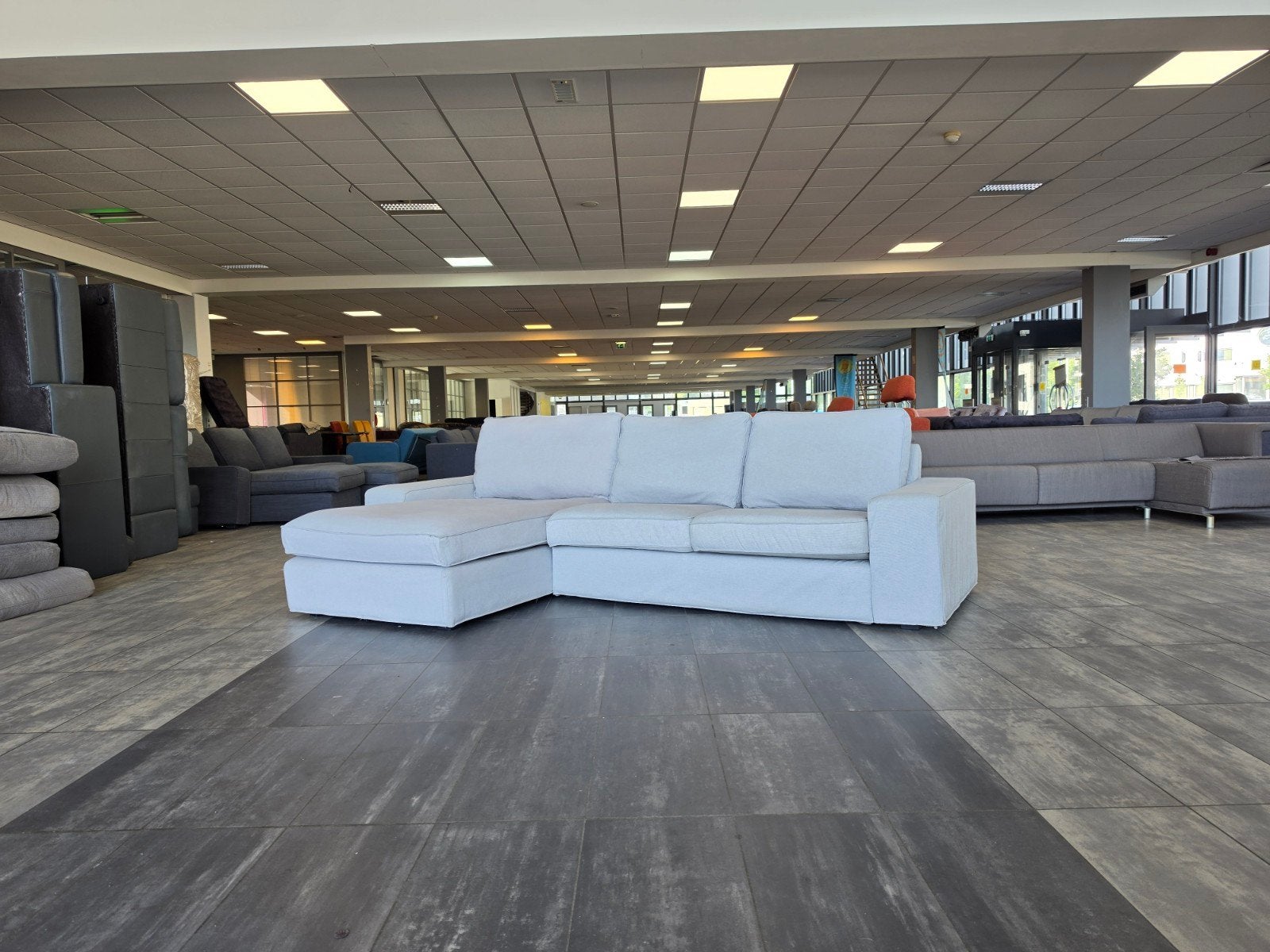 ✅️ GEREINIGD lichtgrijze hoekbank 280x165 | Bezorgen, 250 tot 300 cm, Info@onbekend.nl, Hoekbank, 75 tot 100 cm
