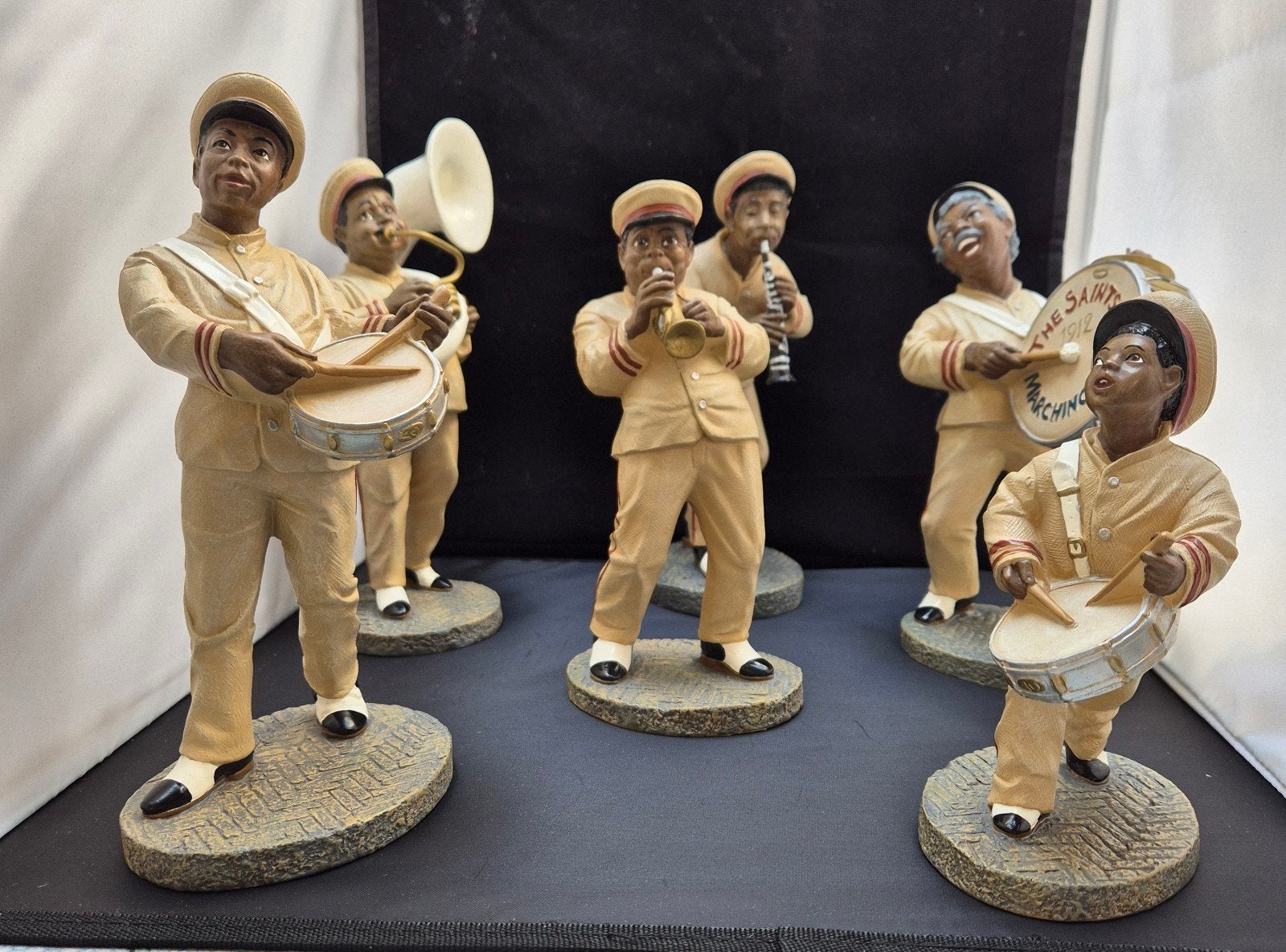 Vintage The Saints Marching Band Beeldjes Set, Ophalen of Verzenden, Zo goed als nieuw, Mens