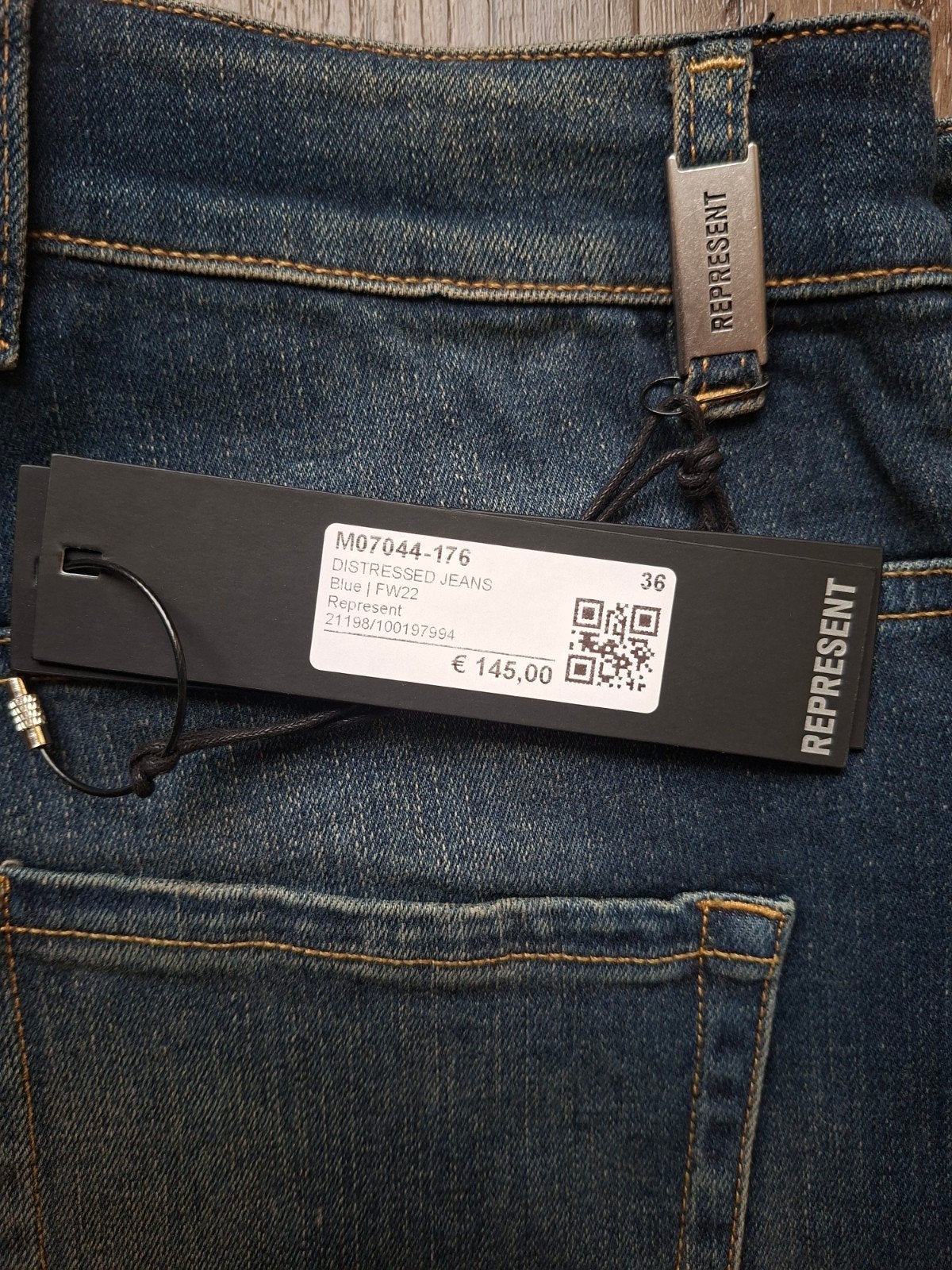 Represent Destroyer jeans W36 L32, W36 - W38 (confectie 52/54), Blauw, Nieuw, Ophalen of Verzenden