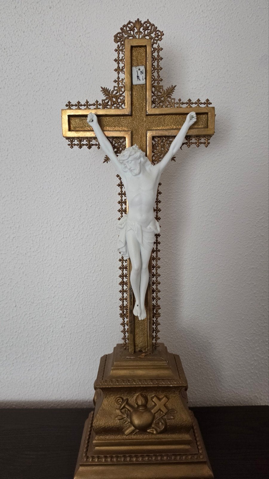 Antiek Kruisbeeld met Jezusfiguur - Religieuze Kunst, Ophalen