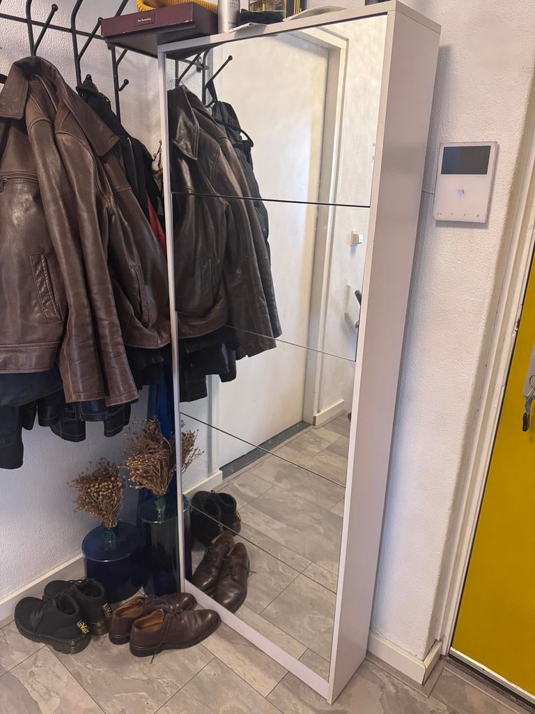Schoenen kast met spiegel, Ophalen of Verzenden, Zo goed als nieuw, Hout