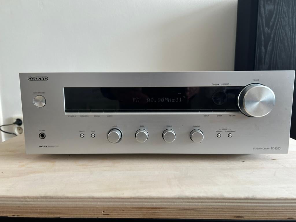 Onkyo receiver tx8020.  Plus 2 luidsprekers Mission, Ophalen, Gebruikt, 60 tot 120 watt, Stereo