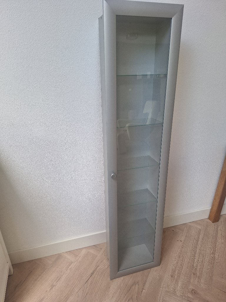 Vitrinekast, Ophalen, Glas, Gebruikt, Minder dan 25 cm