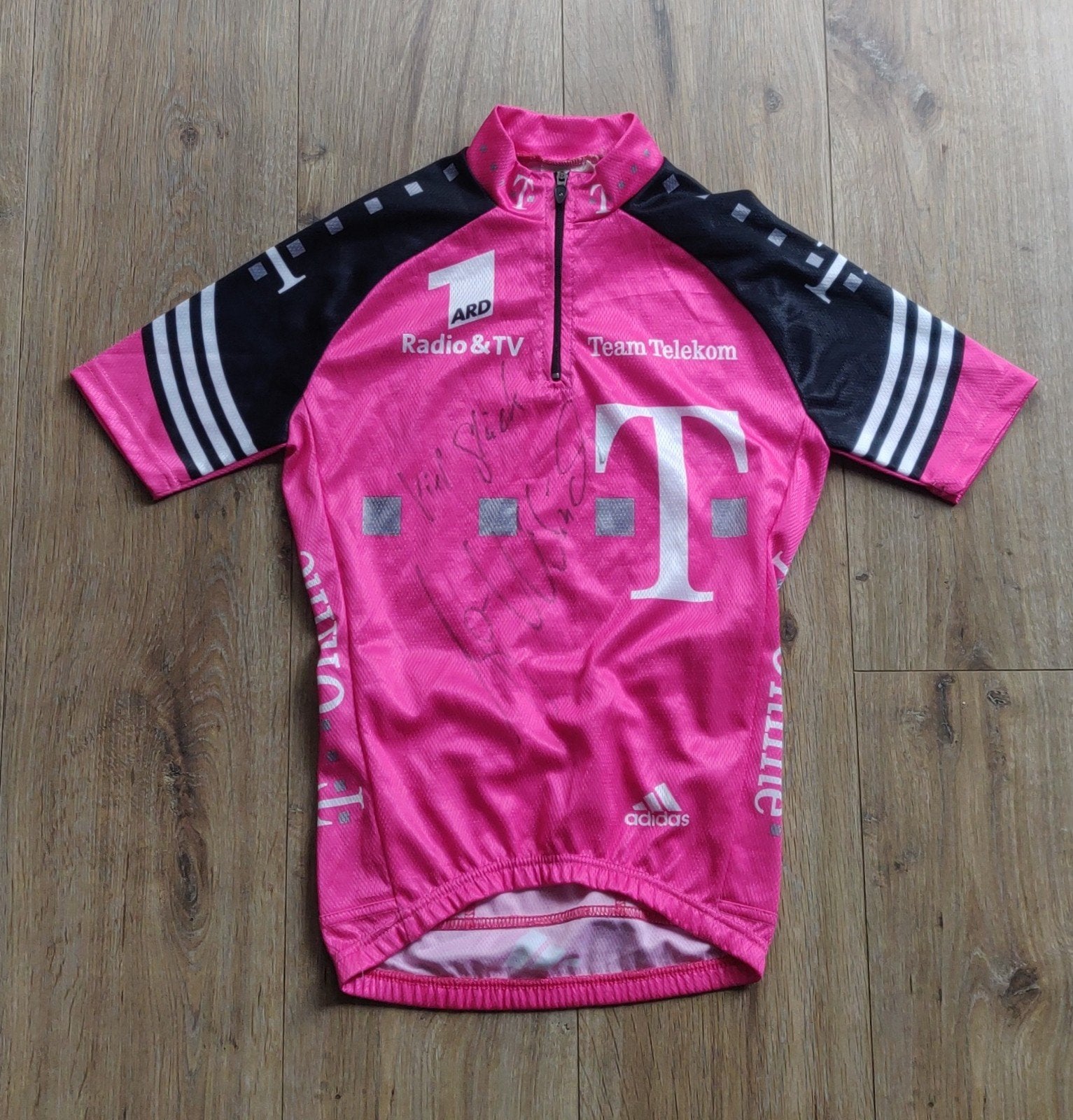 Gesigneerd team Telekom shirt Jan Ullrich, Ophalen of Verzenden, Zo goed als nieuw, Kleding