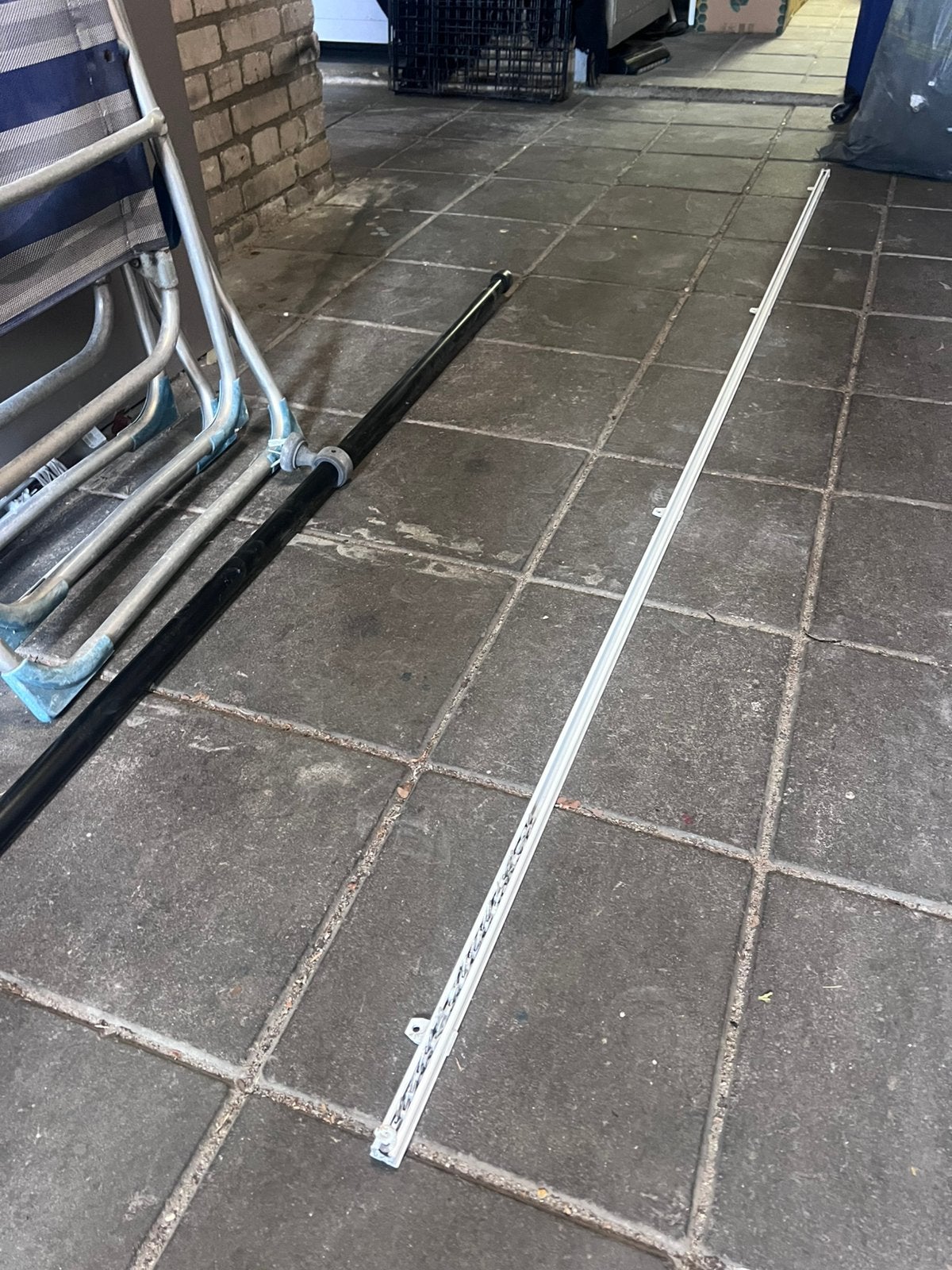 Gordijnrail 2.30 m, Ophalen of Verzenden, Zo goed als nieuw