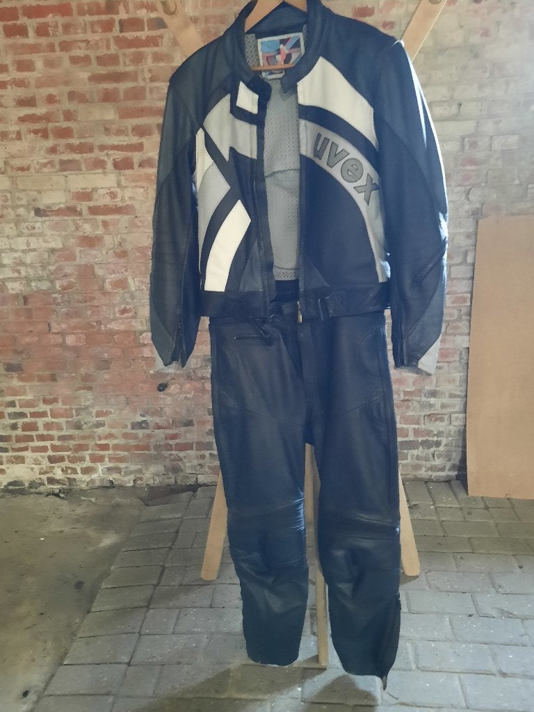 Uvex leren motorpak maat 52, Motoren, Tweedehands, Ophalen, Overige merken, Heren