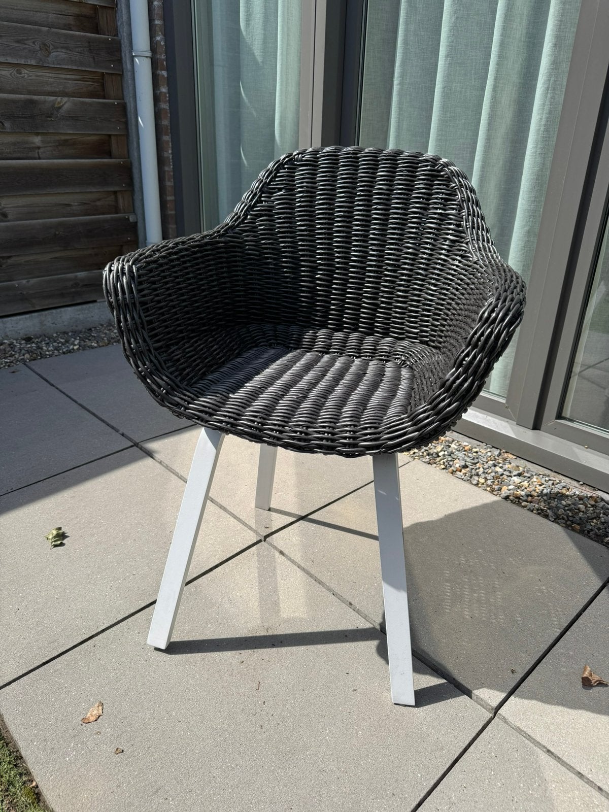 4 mooie antraciet tuinstoelen van life, Ophalen, Zo goed als nieuw, Kunststof