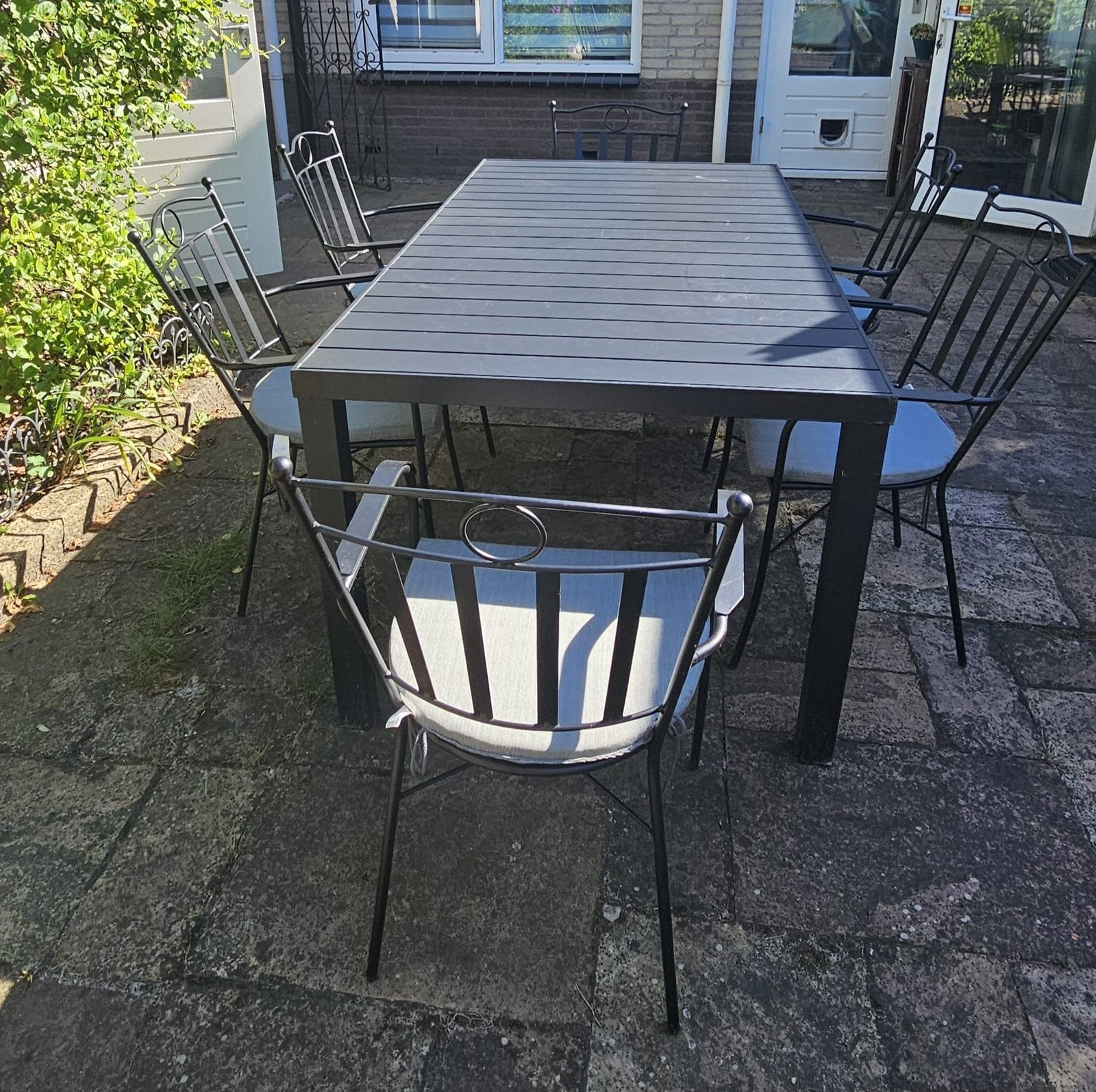 Central park “Ramira” Tuinset 6 stoelen, Ophalen, 6 zitplaatsen, Aluminium, Zo goed als nieuw