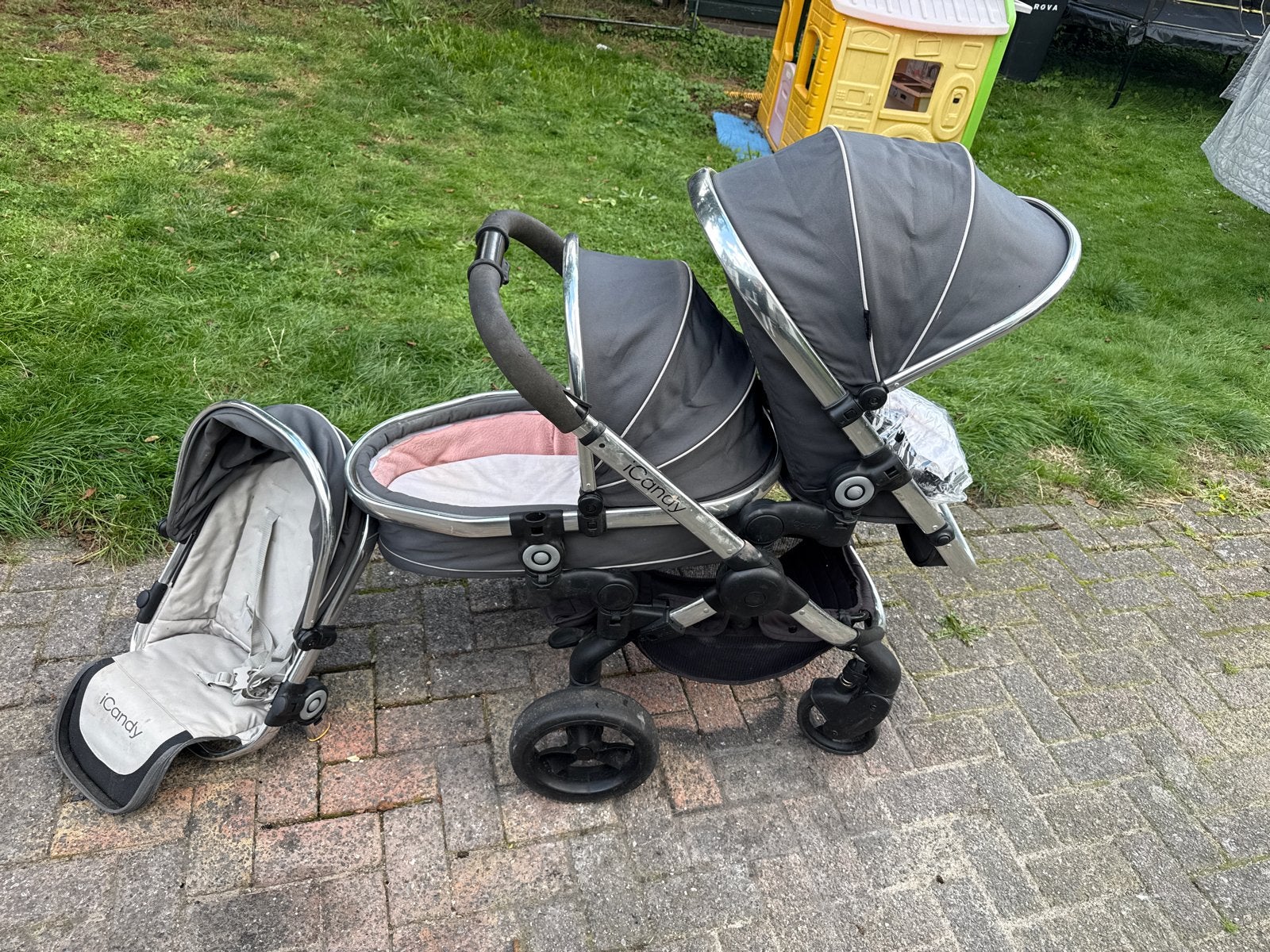 iCandy Duowagen voor twee kinderen, Kinderen en Baby's, Overige merken, Gebruikt, Duowagen, Ophalen of Verzenden