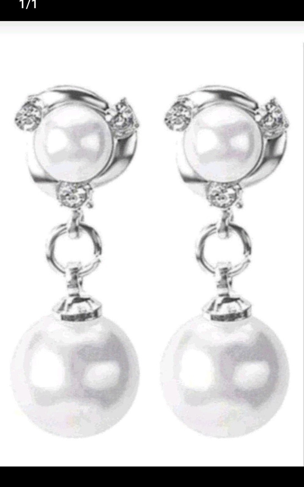 oorbellen parels, Verzenden, Nieuw, Zilver, Knopjes of Stekers