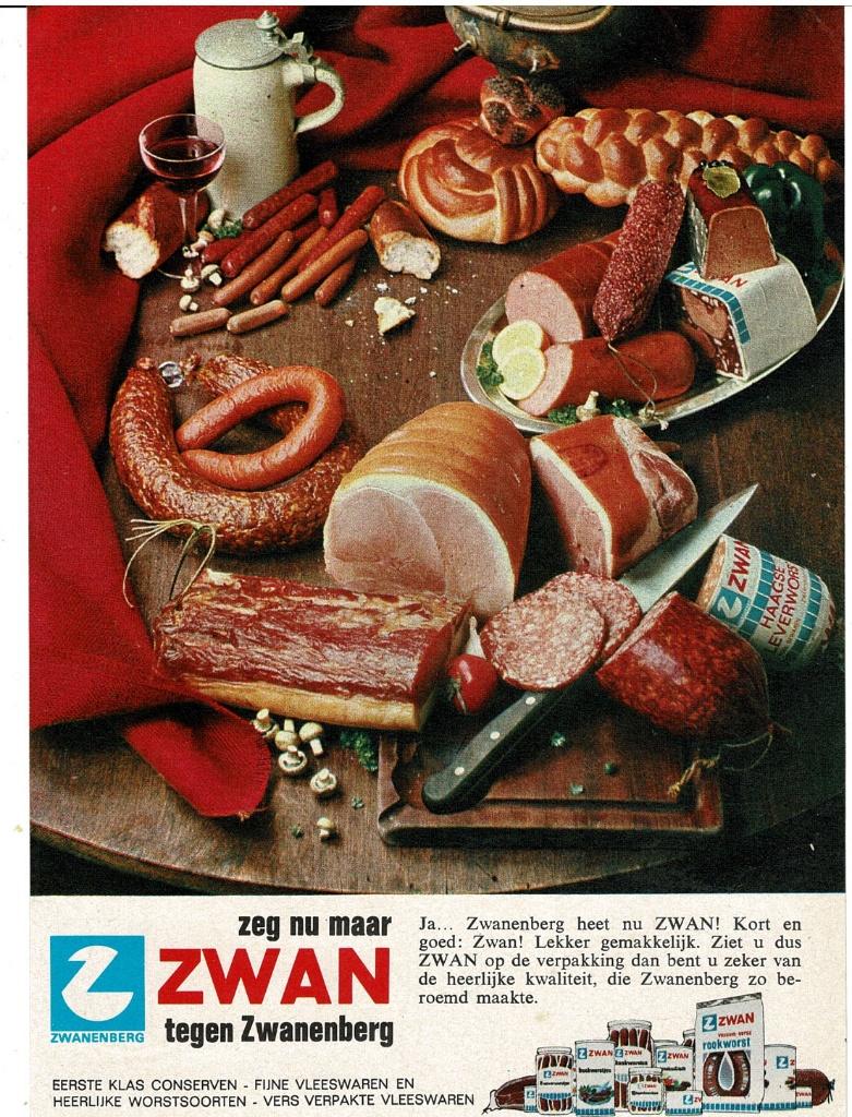 Zeg nu maar ZWAN tegen ZWANENBERG 1967, Verzamelen, Merken en Reclamevoorwerpen, Verzenden, Nieuw, Overige typen