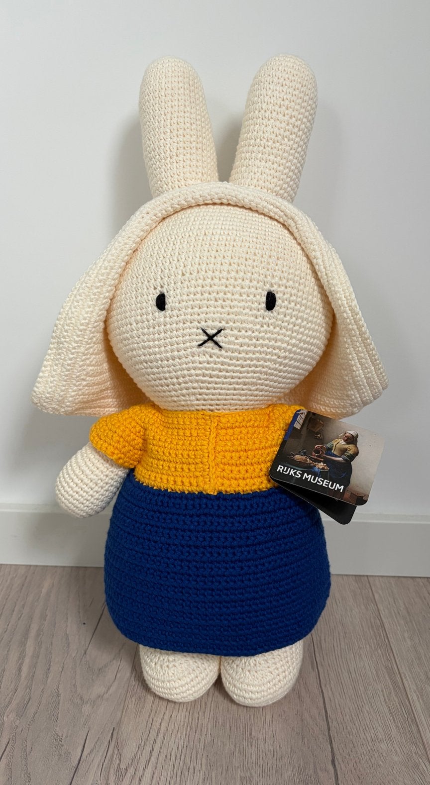 Just Dutch Nijntje x Melkmeisje XL knuffel Rijksmuseum, Overige merken, Handgemaakt, Nijntje, Ophalen of Verzenden